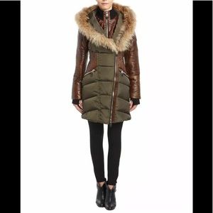 NicoleBenisti Solden Leather Corset Quilted Puffer